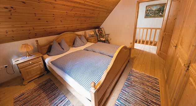 Schlafzimmer Ferienhaus Franken Ferienwohnung