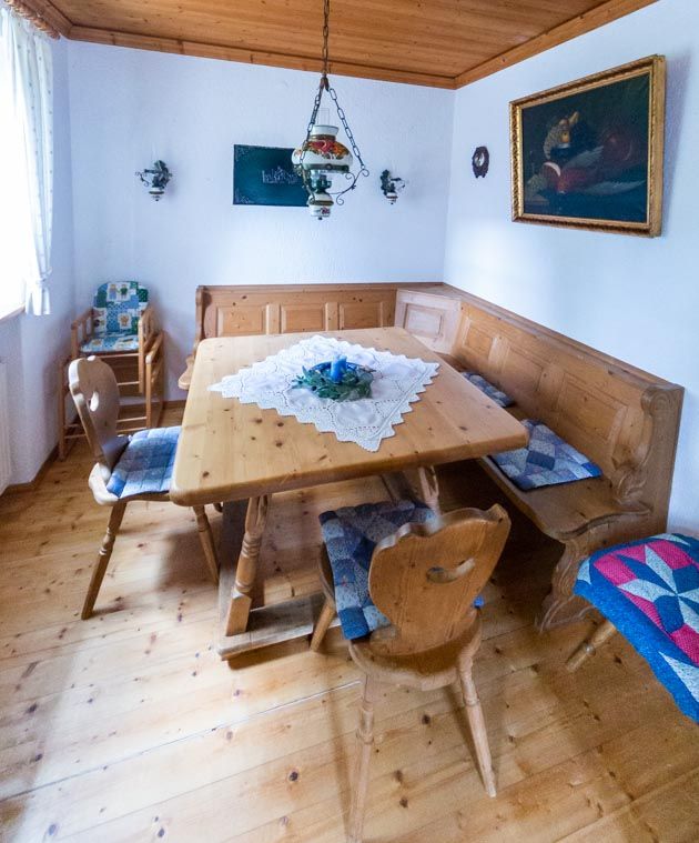 Esszimmer Ferienwohnung, Bauernhof, Ferienhaus